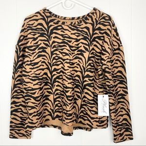 Plush | Tiger Fleece Lined Pullover Sweatshirt